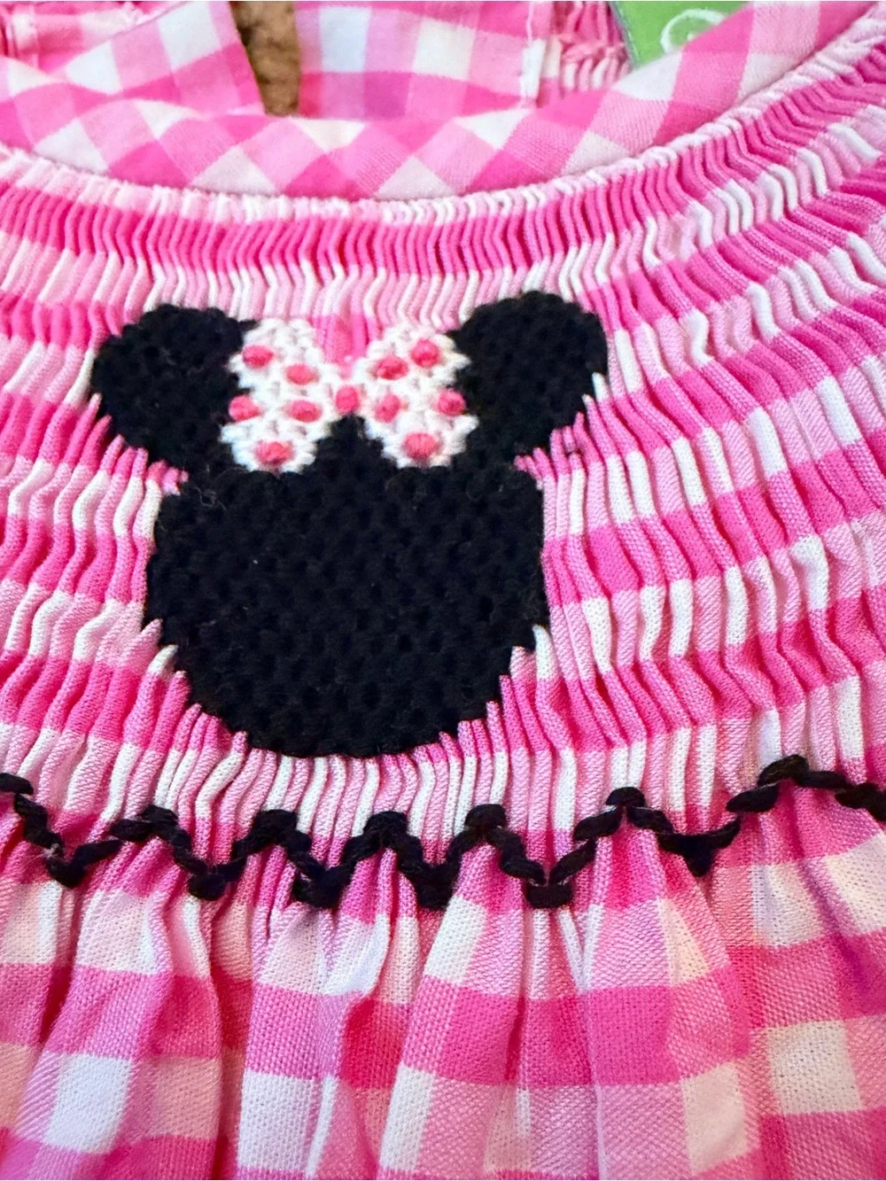 🎀 Classic Whimsy Minnie Mouse Gingham Dress | 2T